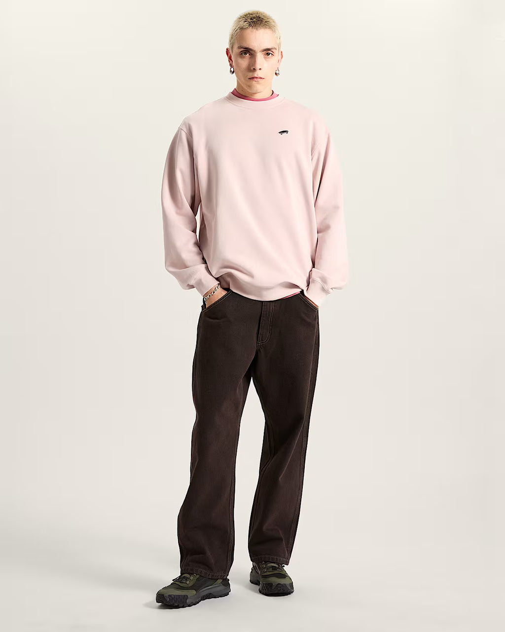 VANS Salton Loose Crew - Pink Sepia Rose