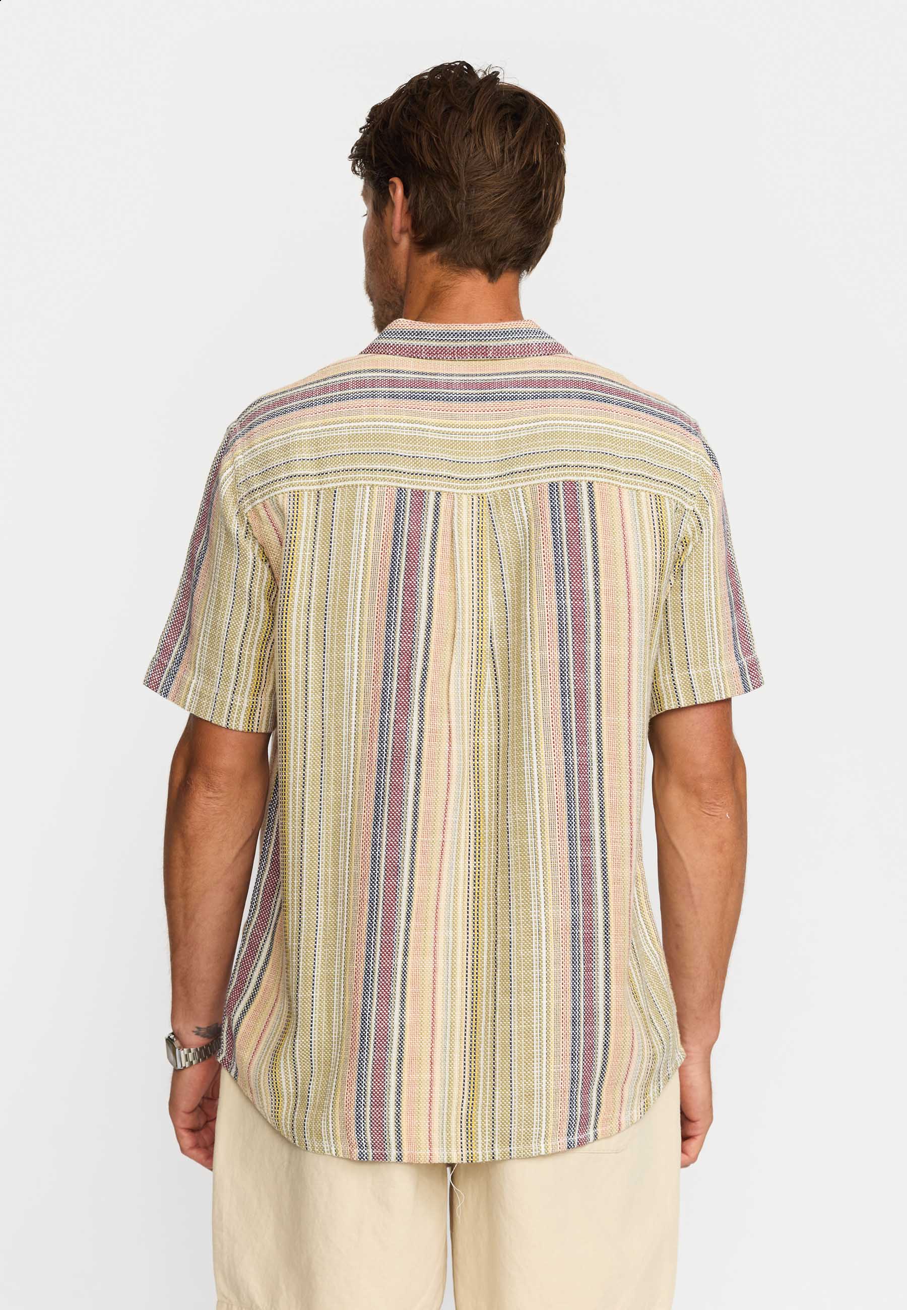 REVOLUTION Short-sleeved Cuban Shirt - Army - FREESTYLE LLORET
