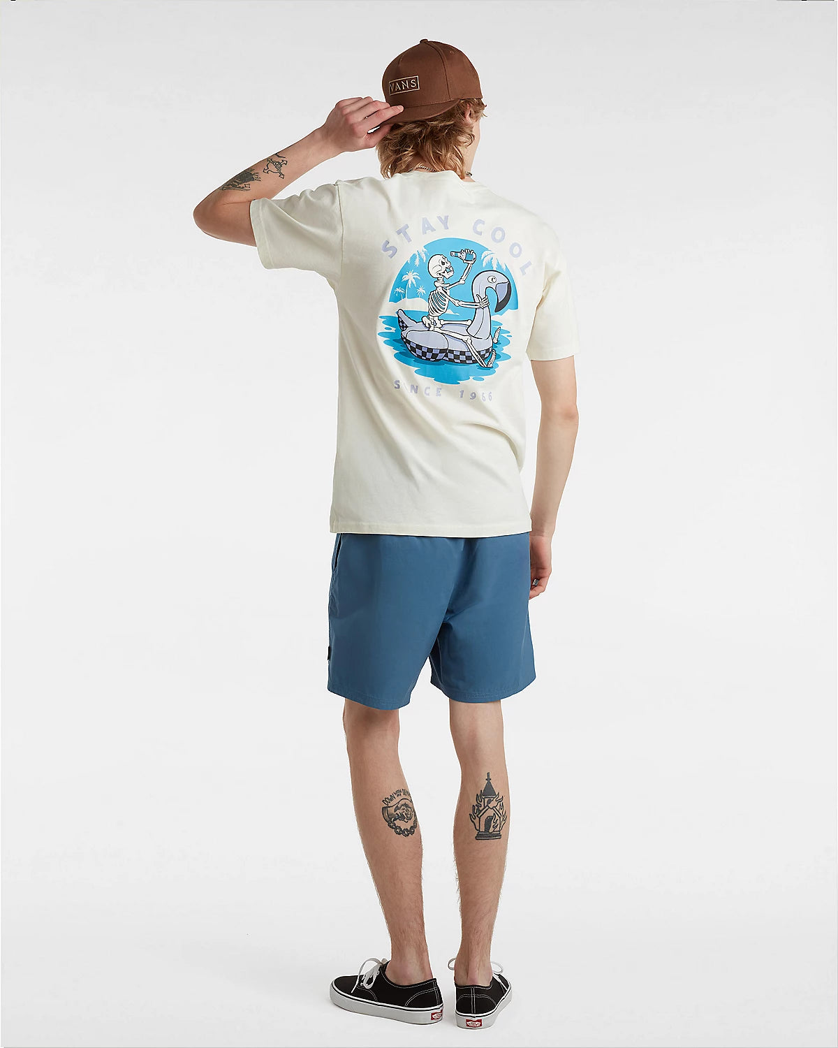 VANS STAY COOL SS TEE - Marshmalow