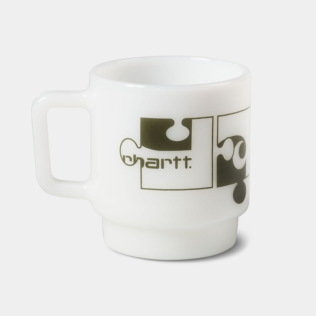 CARHARTT WIP ASSEMBLE GLASS MUG - White Plant