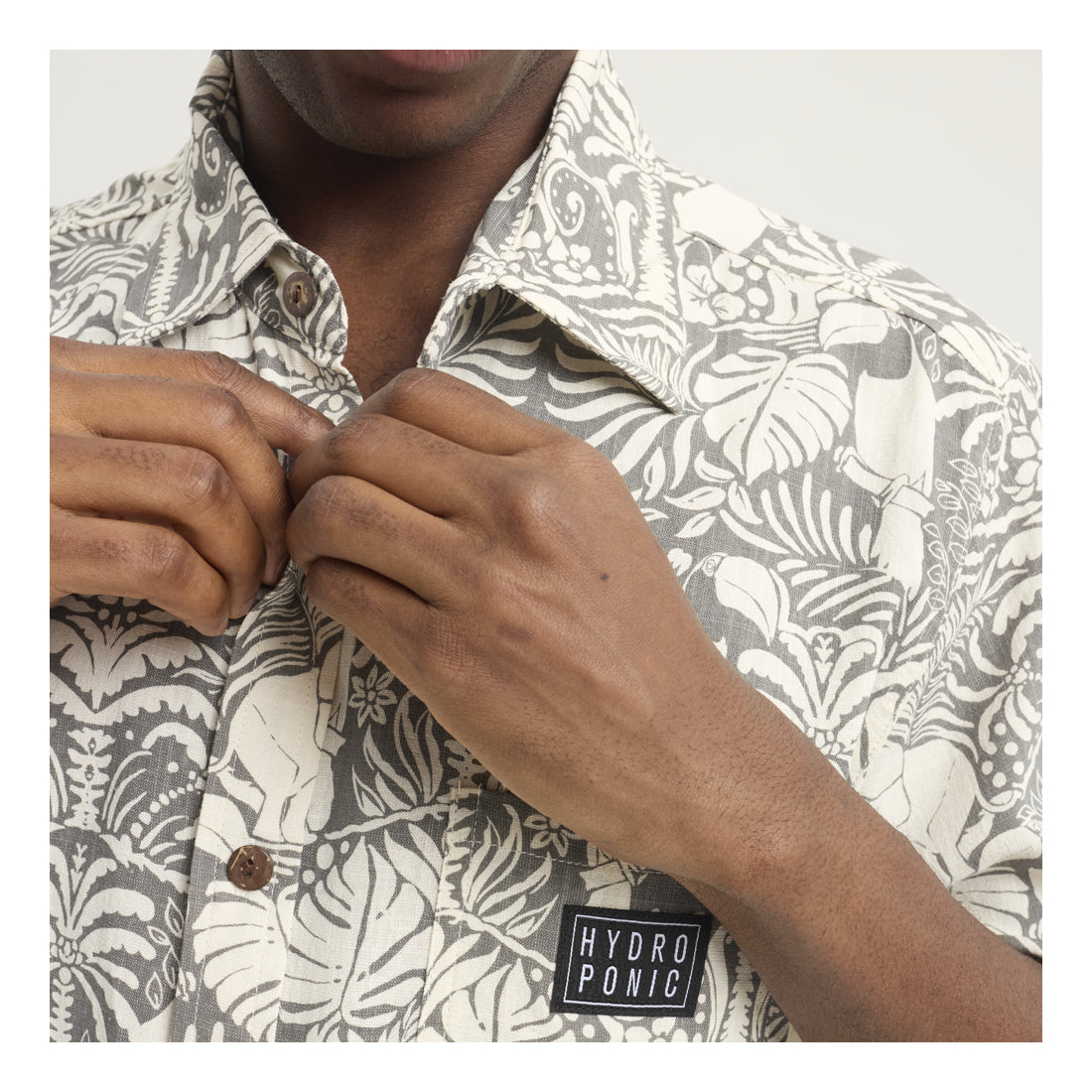 HYDROPONIC Studio SS Shirt - Grey White