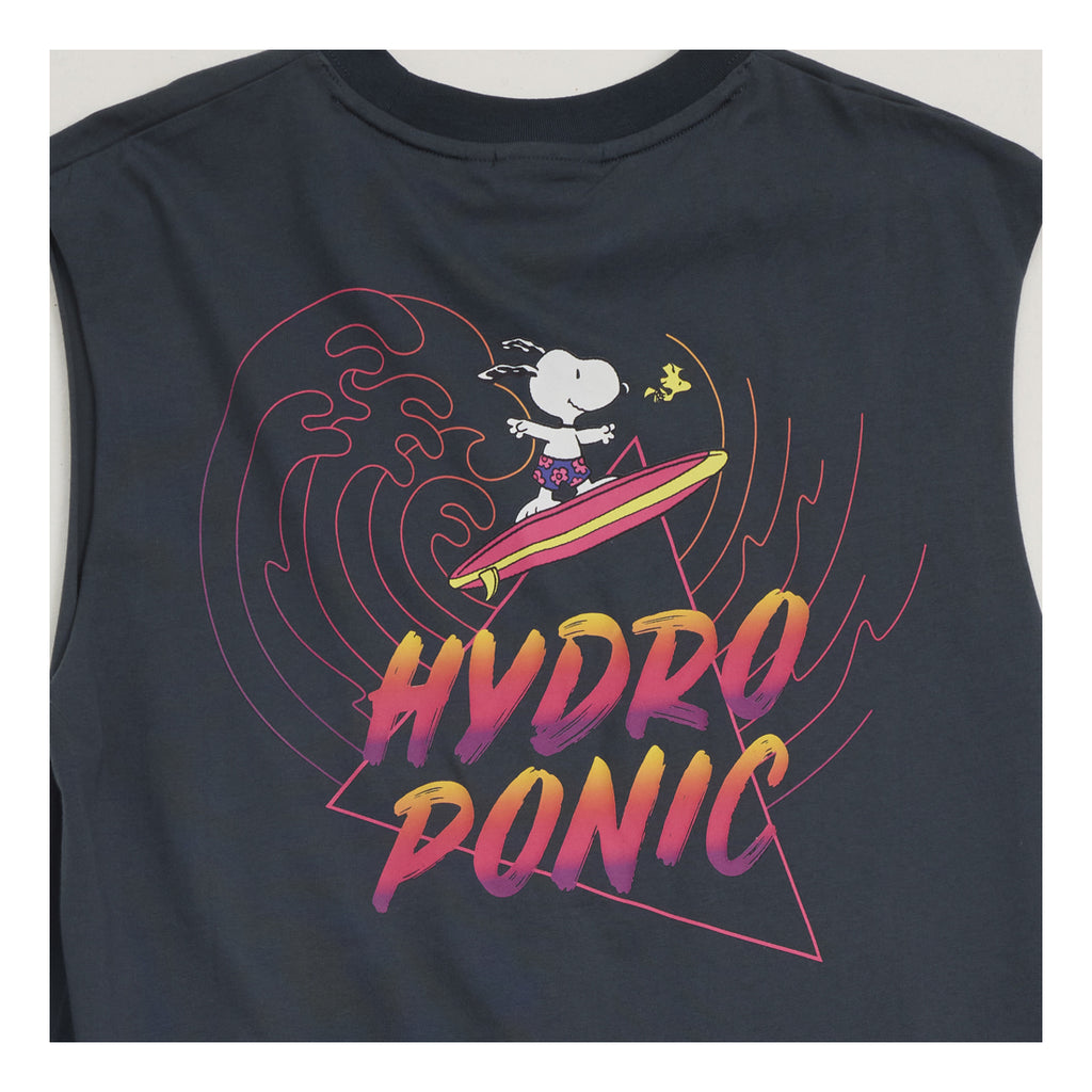 HYDROPONIC X Peanuts Tank Top Tee - Dusty Navy