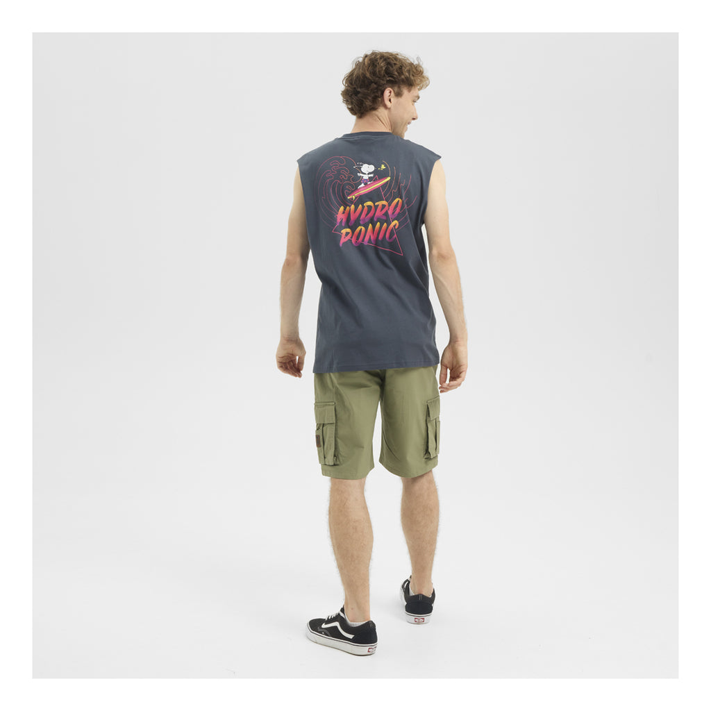 HYDROPONIC X Peanuts Tank Top Tee - Dusty Navy