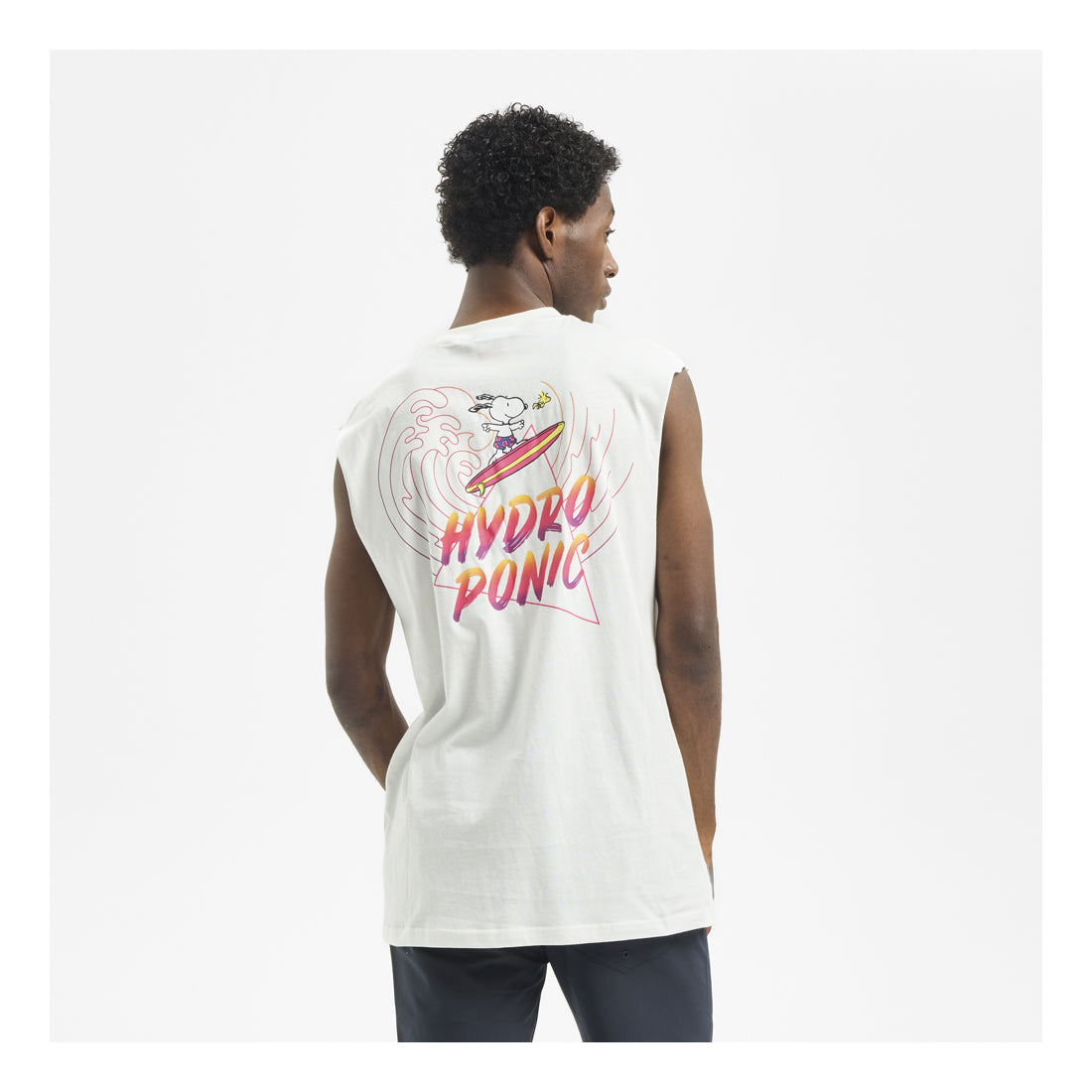 HYDROPONIC X Peanuts Tank Top Tee - White