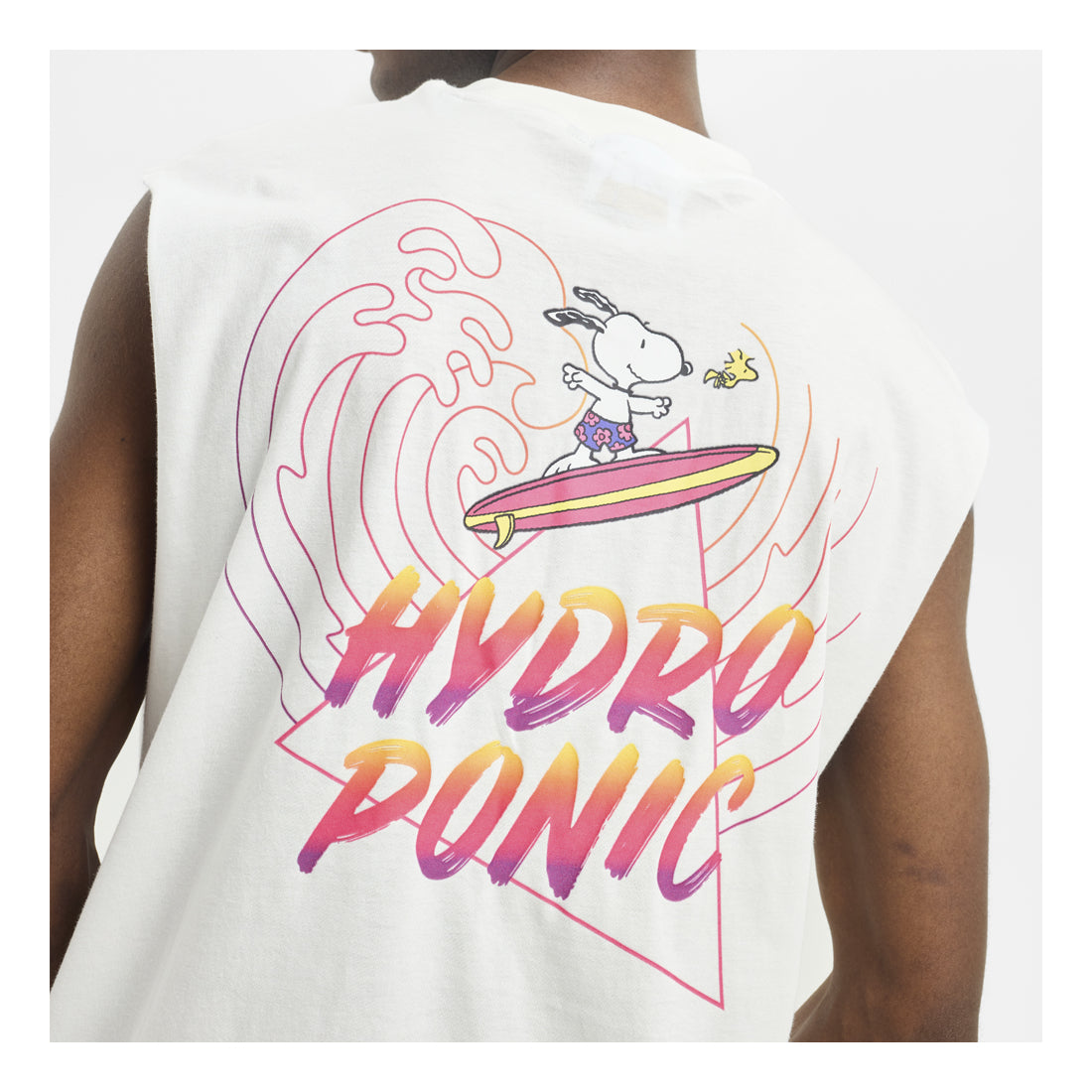 HYDROPONIC X Peanuts Tank Top Tee - White