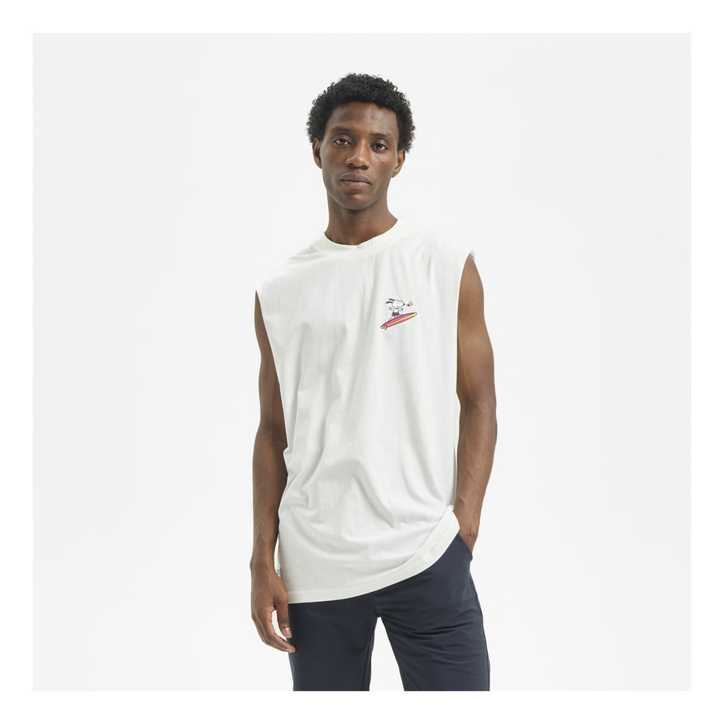 HYDROPONIC X Peanuts Tank Top Tee - White