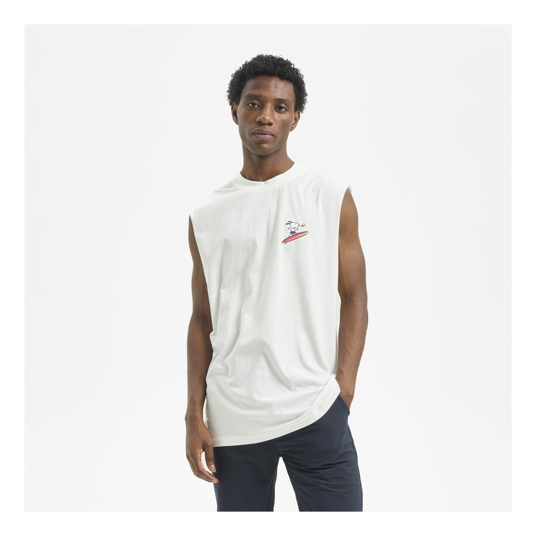 HYDROPONIC X Peanuts Tank Top Tee - White