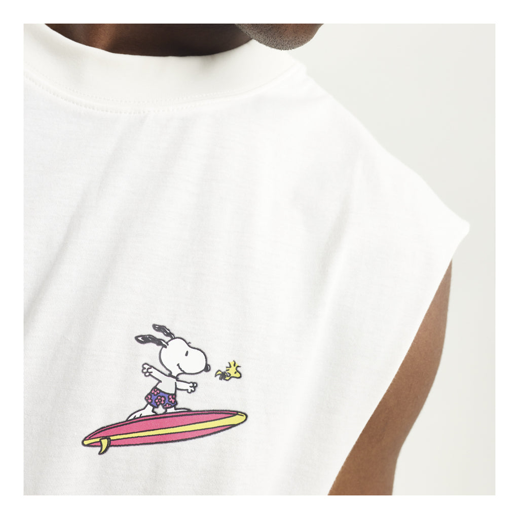 HYDROPONIC X Peanuts Tank Top Tee - White