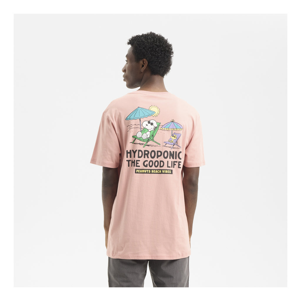 HYDROPONIC X Peanuts Good Life SS Tee - Peach Blossom