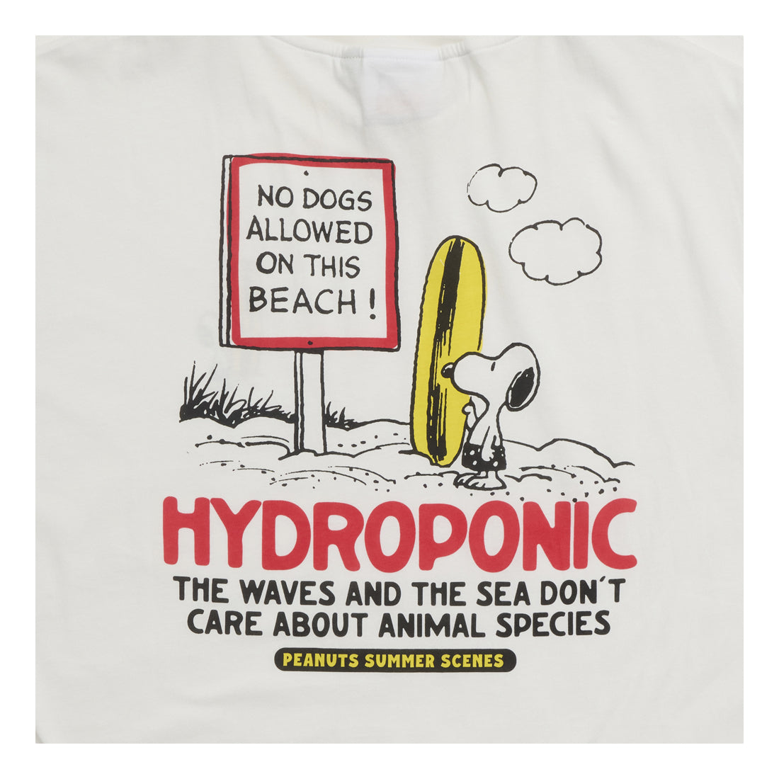 HYDROPONIC X Peanuts No Dogs SS Tee - White