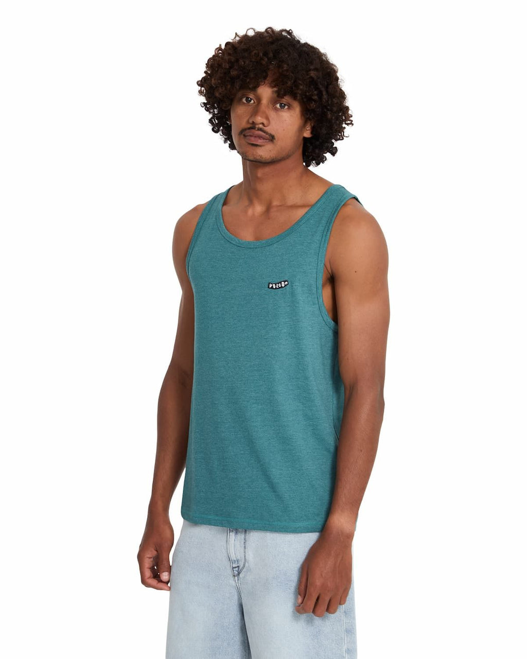VOLCOM PISTOL STONE TANK TOP TEE - Heather Rifle Green - FREESTYLE LLORET