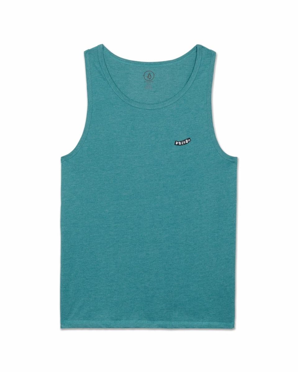 VOLCOM PISTOL STONE TANK TOP TEE - Heather Rifle Green - FREESTYLE LLORET