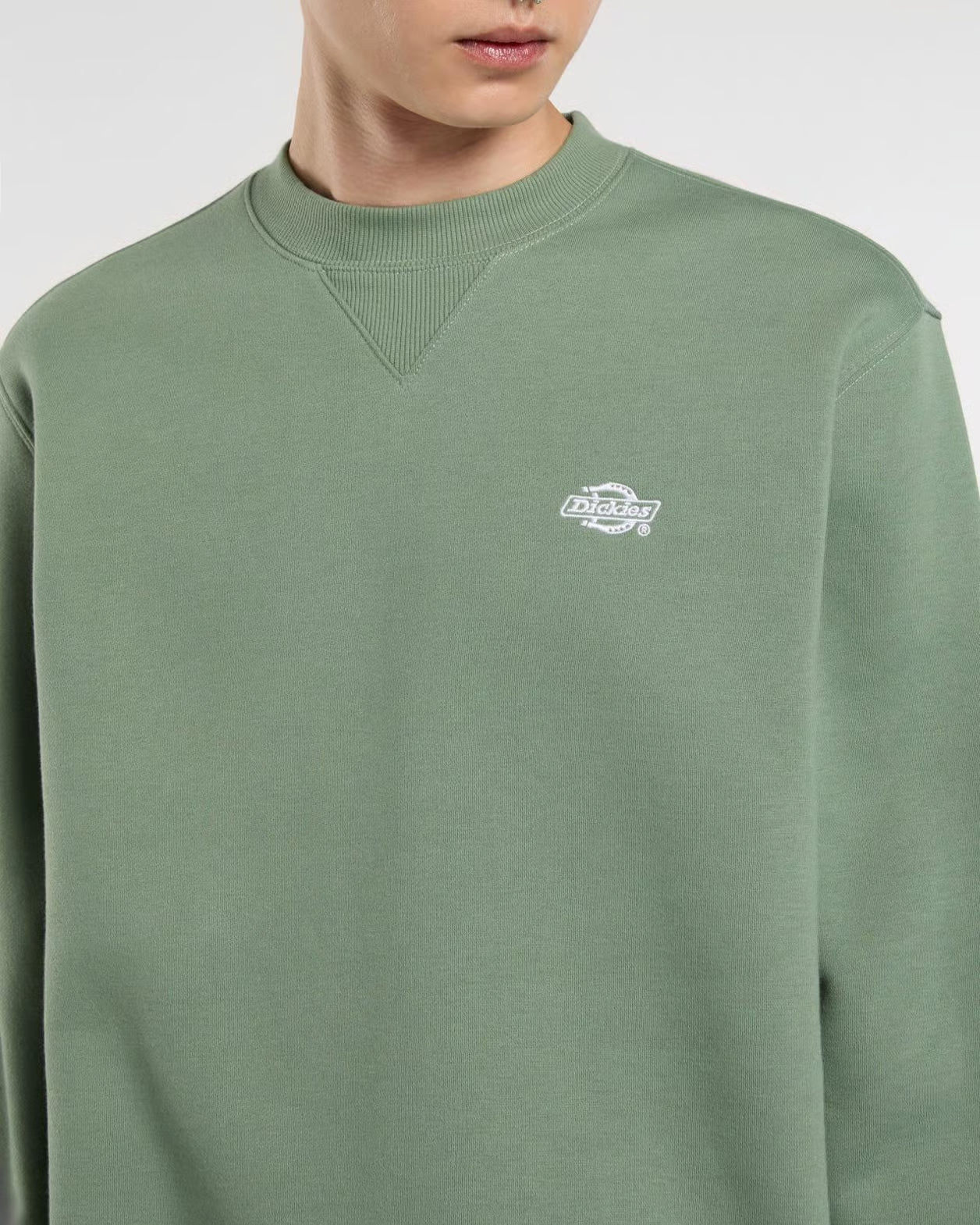 DICKIES SUMMERDALE SWEATSHIRT CREW - Green Sea Spray