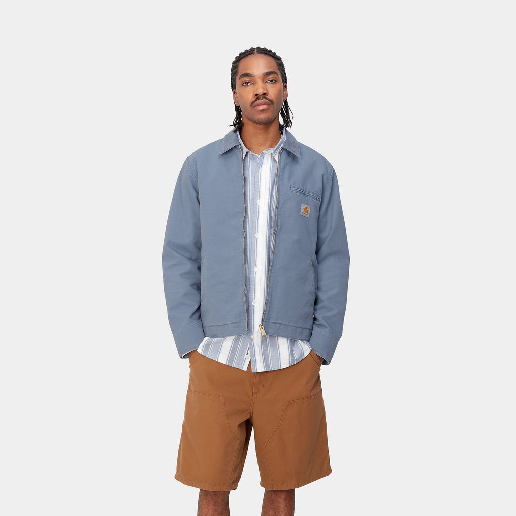 CARHARTT WIP DETROIRT JACKET (SUMMER) - Bay Blue (aged canvas)