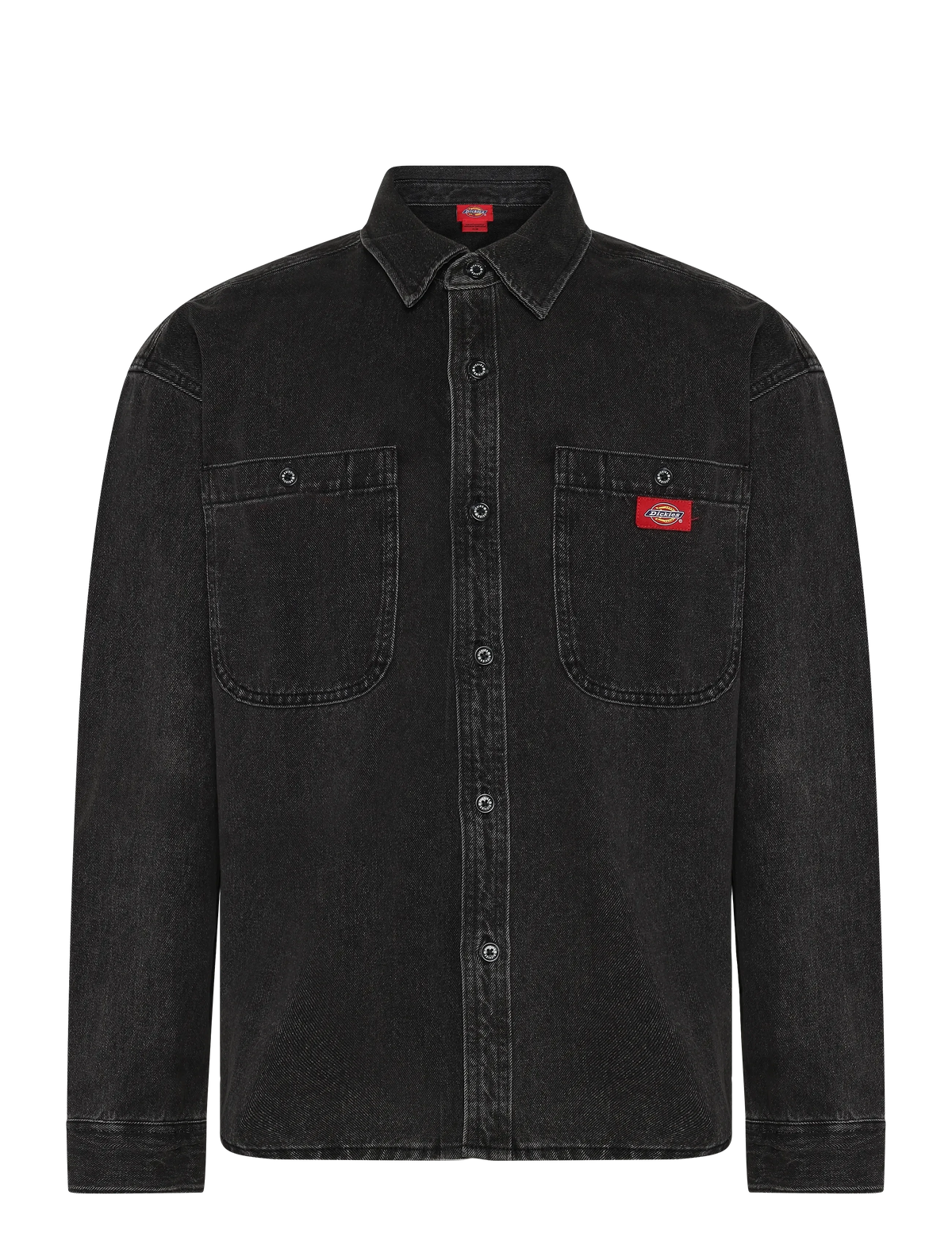 DICKIES Mechanic Denim L/S Shirt - Black Wash