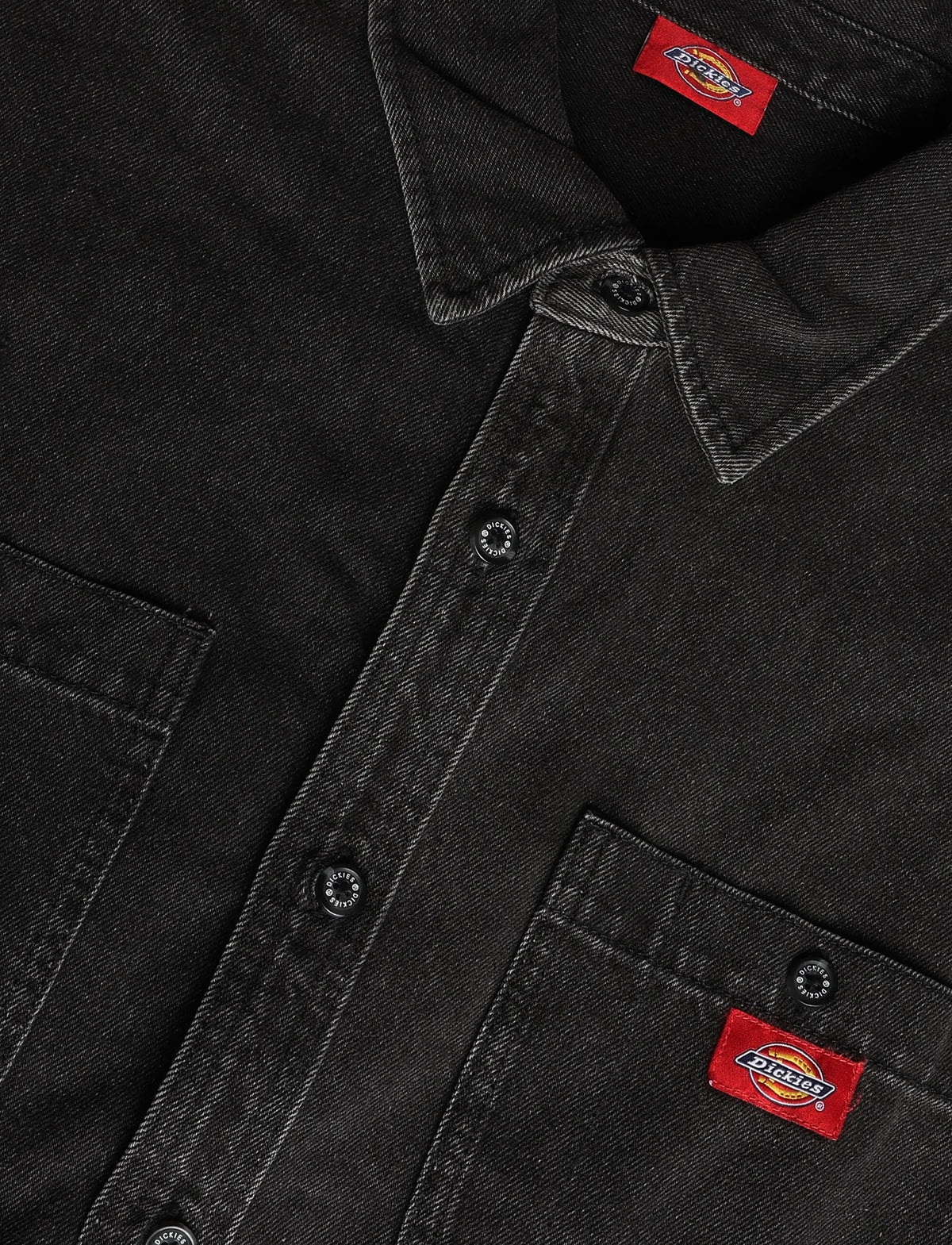 DICKIES Mechanic Denim L/S Shirt - Black Wash