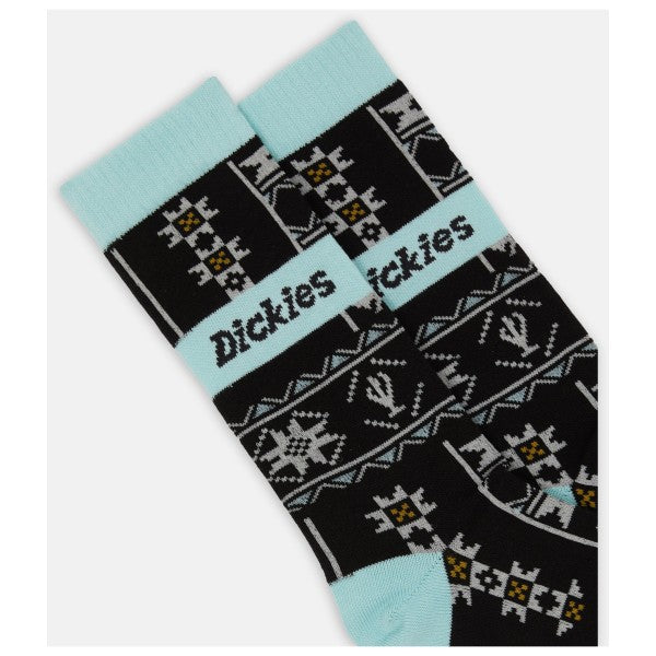 DICKIES HAYS SOCKS - Black Torquoise