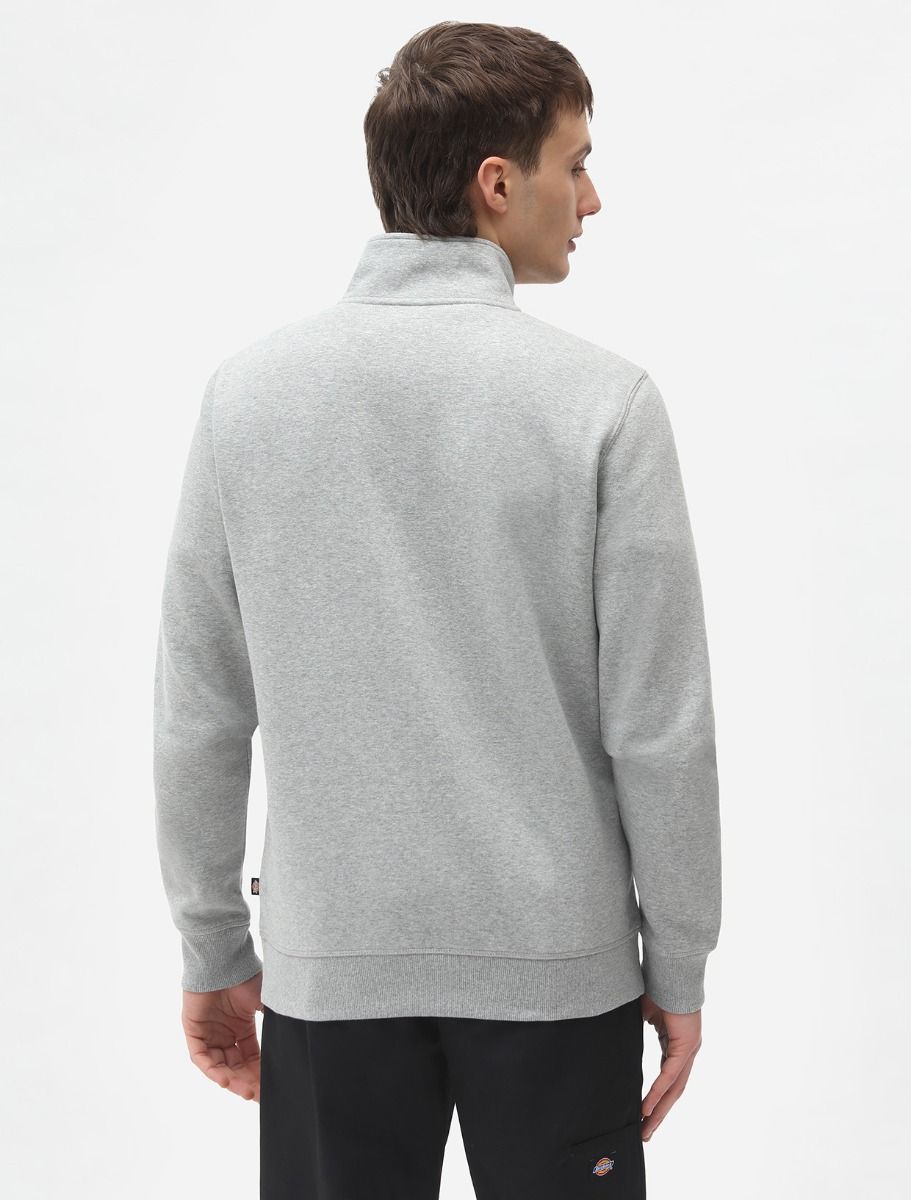 DICKIES OAKPORT QUARTER ZIP - Heather Grey