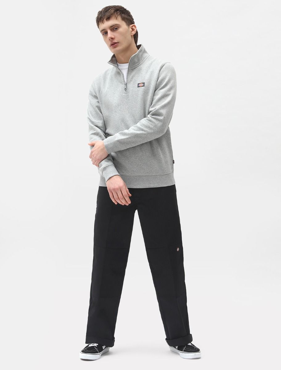 DICKIES OAKPORT QUARTER ZIP - Heather Grey
