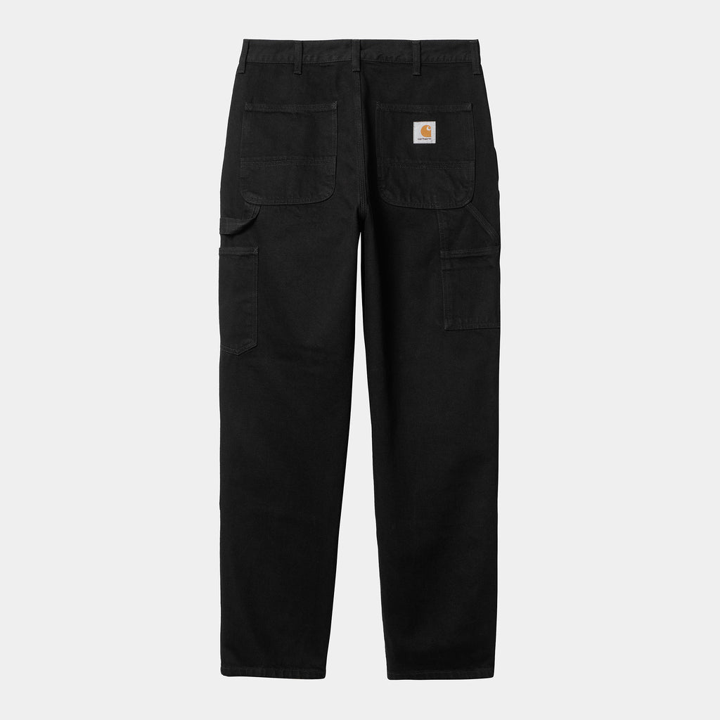 CARHARTT WIP DOUBLE KNEE PANT - Black Rinsed