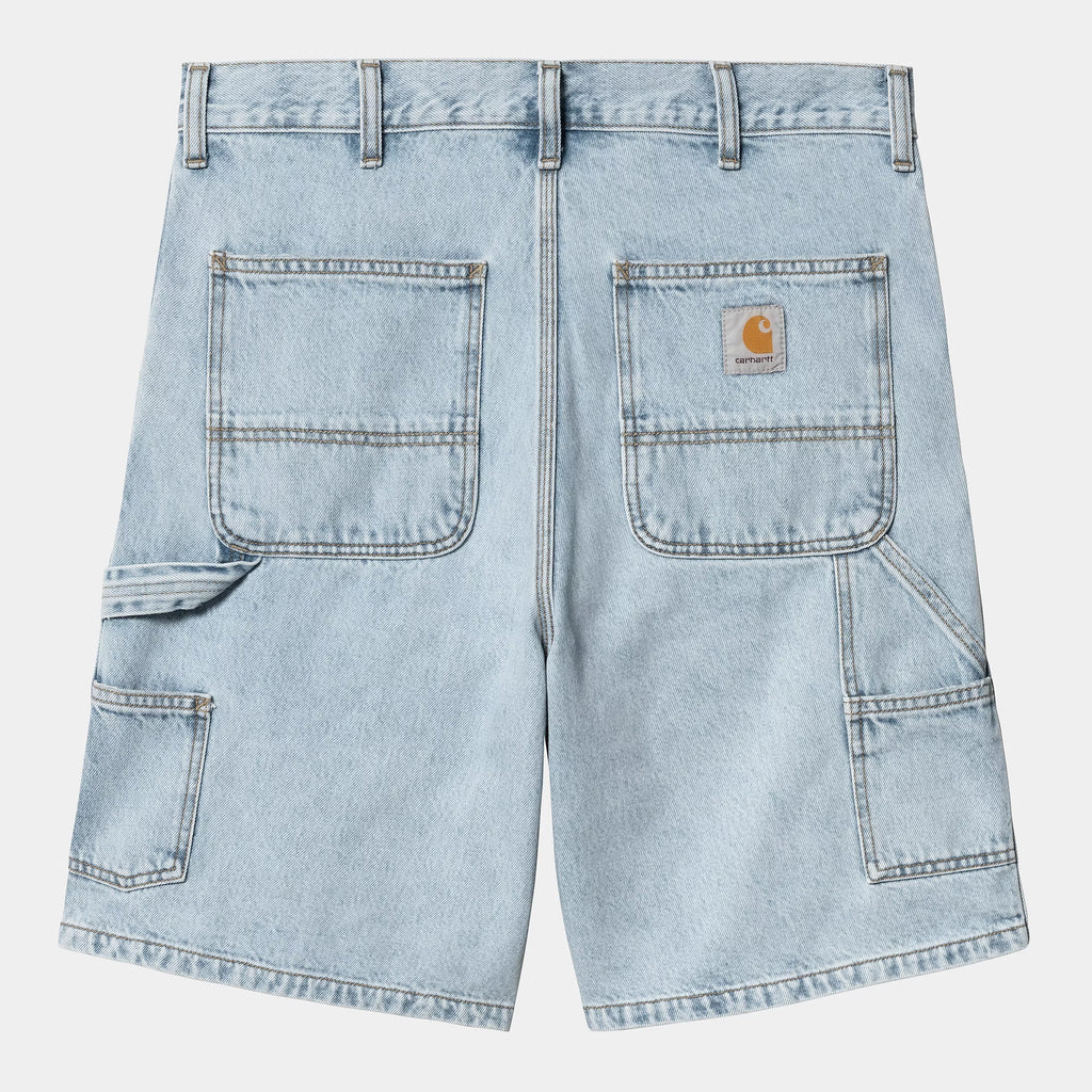 CARHARTT WIP Double Knee Short - Blue (Heavy Stone Bleached)