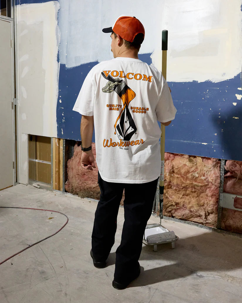 VOLCOM ENAMEL SS TEE - White