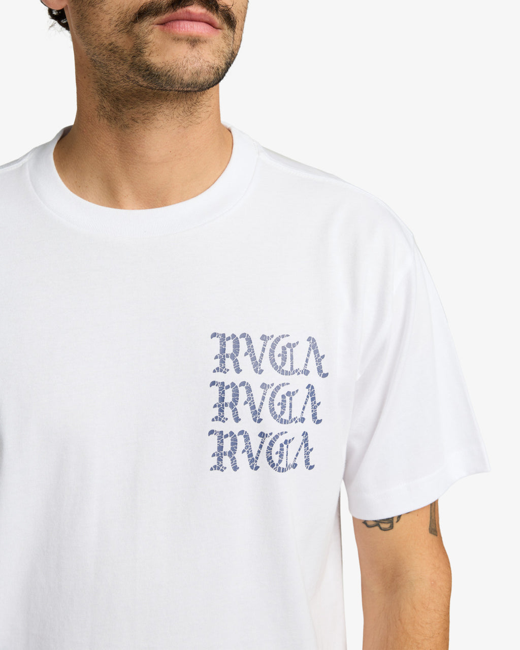 RVCA Iron On SS TEE - White