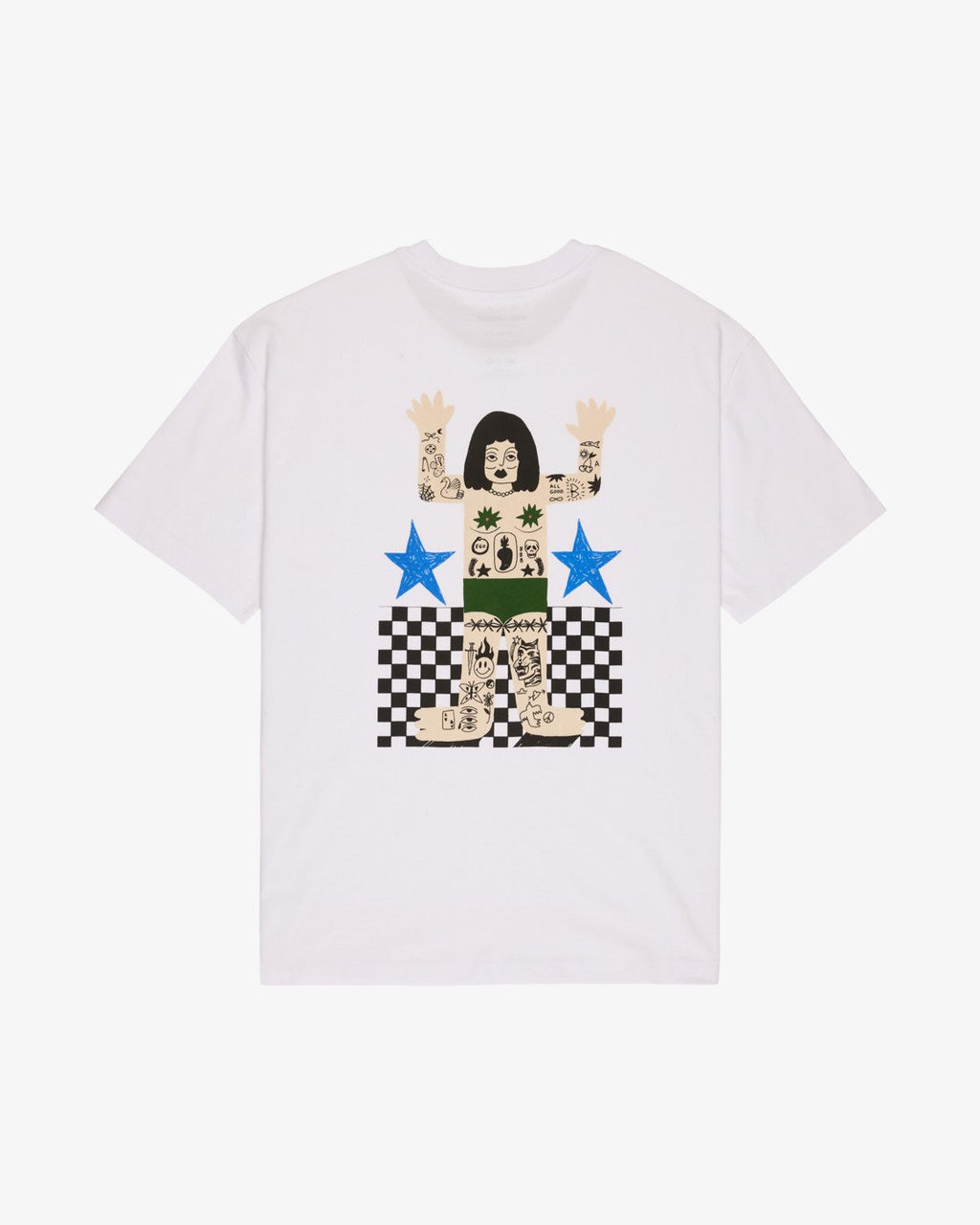 RVCA Antonia Figueiredo Bonhomme SS TEE - White - FREESTYLE LLORET