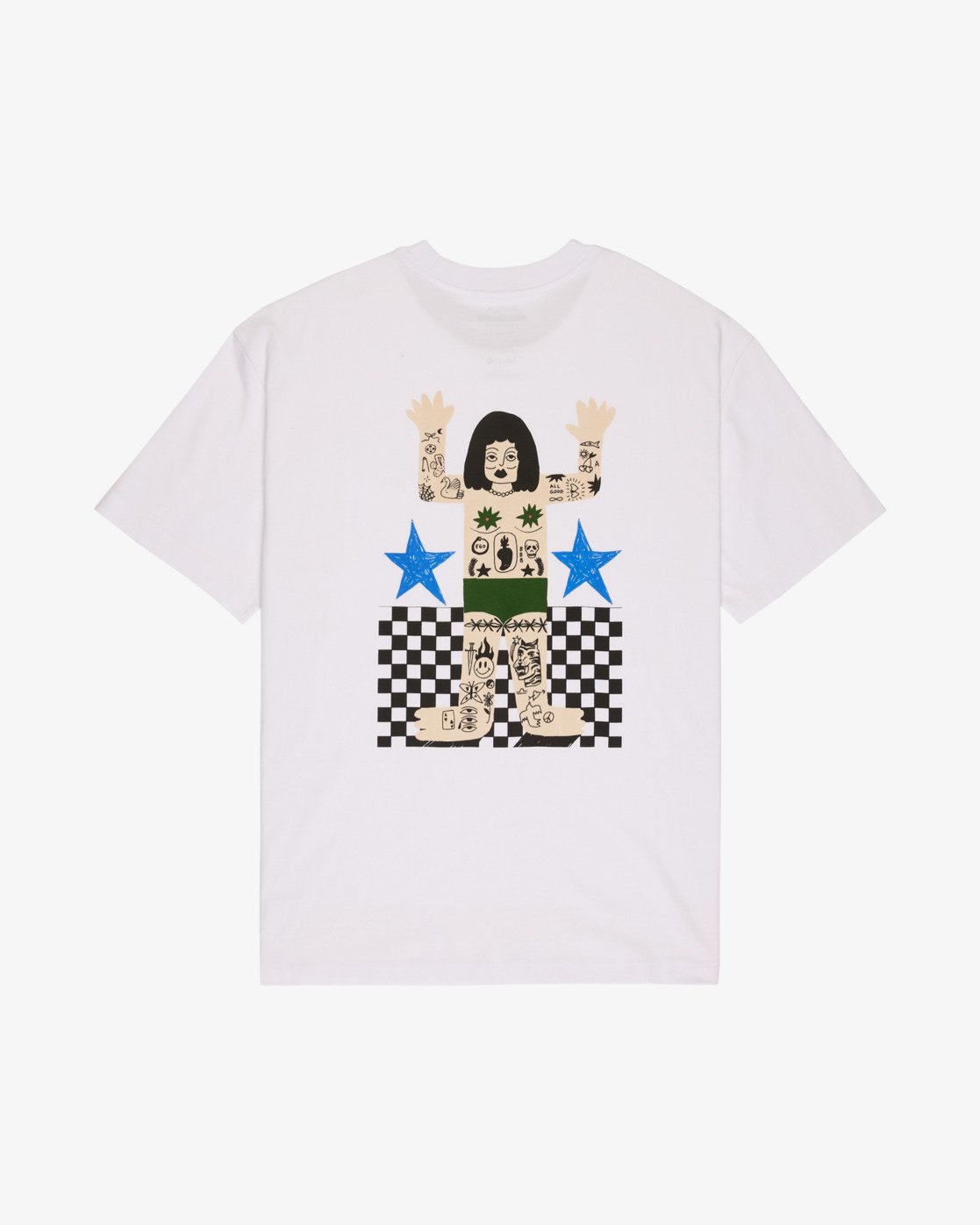 RVCA Antonia Figueiredo Bonhomme SS TEE - White - FREESTYLE LLORET