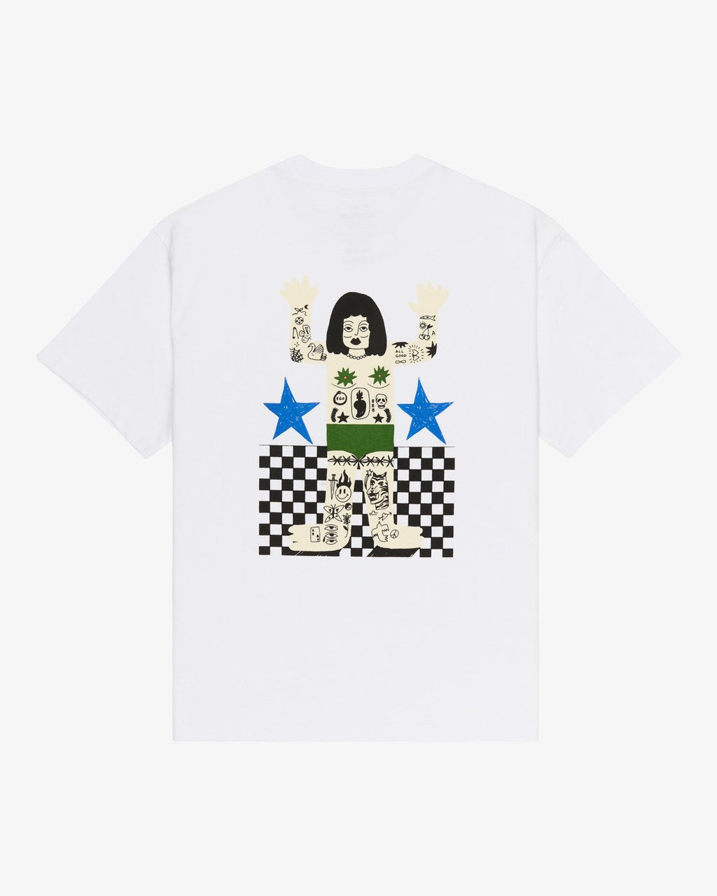 RVCA Antonia Figueiredo Bonhomme SS TEE - White - FREESTYLE LLORET