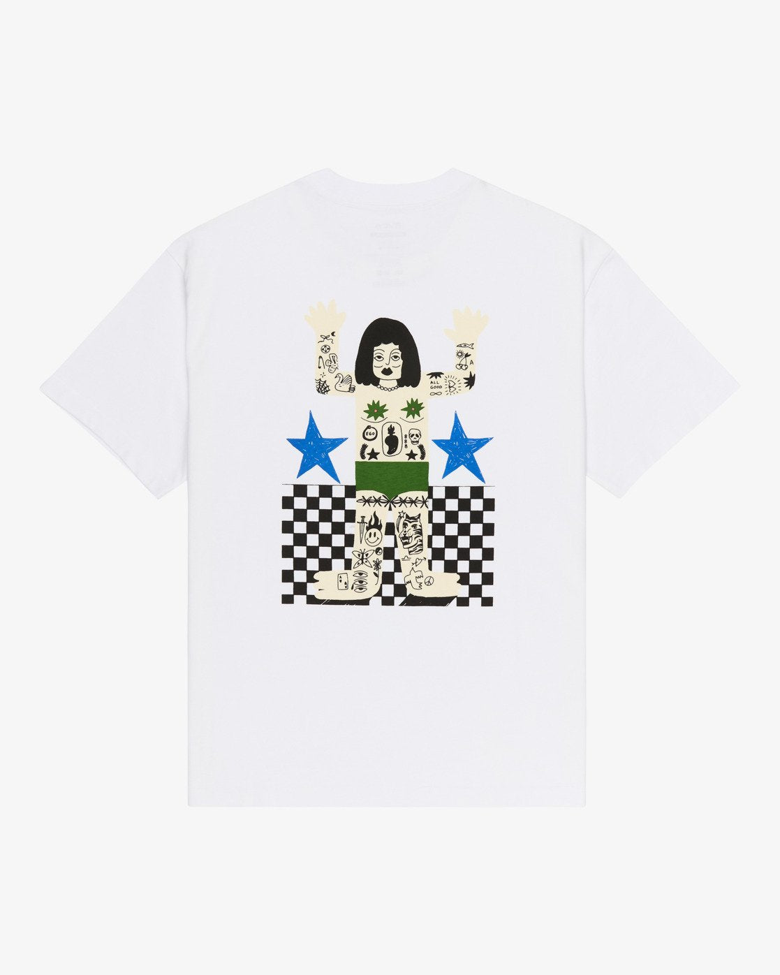 RVCA Antonia Figueiredo Bonhomme SS TEE - White - FREESTYLE LLORET