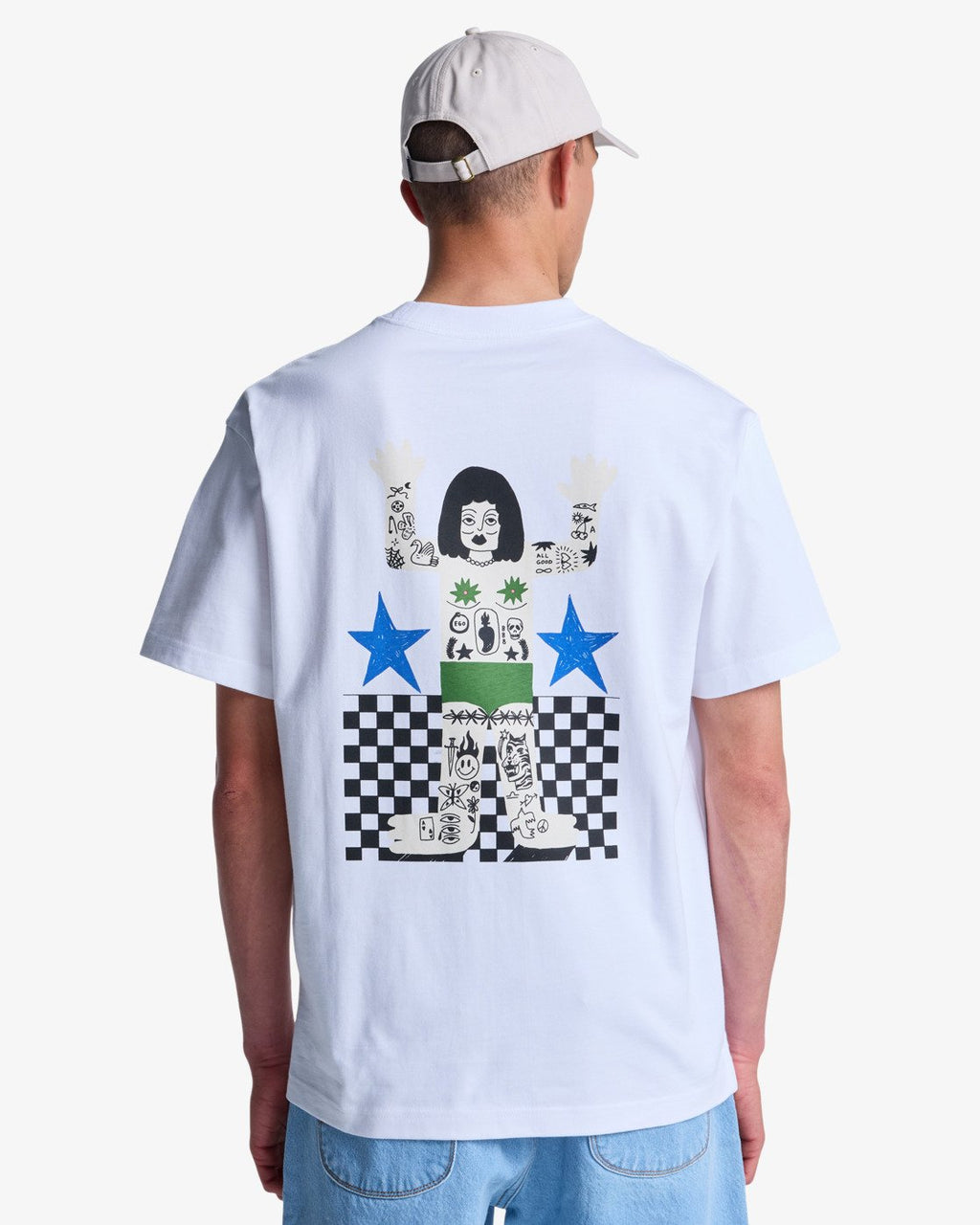 RVCA Antonia Figueiredo Bonhomme SS TEE - White - FREESTYLE LLORET