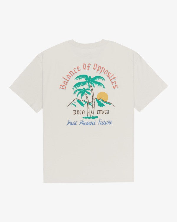 RVCA Frond Mural SS TEE - Moonbeam - FREESTYLE LLORET