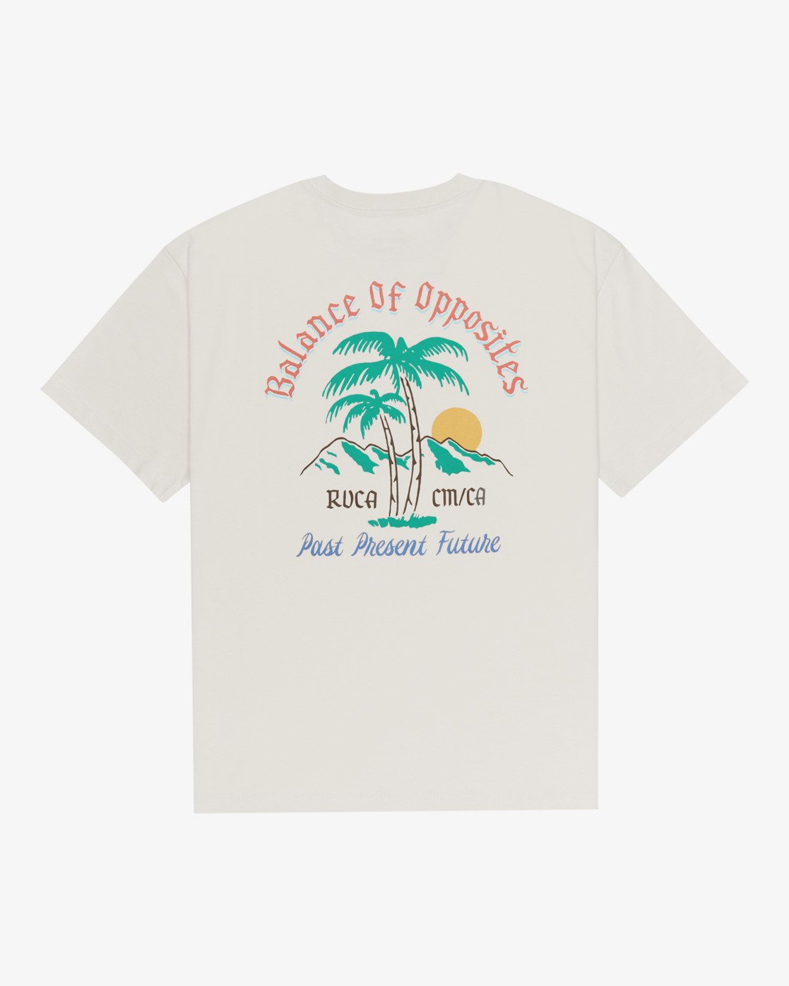 RVCA Frond Mural SS TEE - Moonbeam - FREESTYLE LLORET
