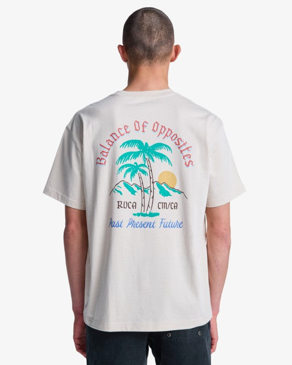 RVCA Frond Mural SS TEE - Moonbeam - FREESTYLE LLORET