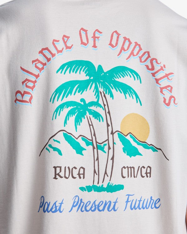 RVCA Frond Mural SS TEE - Moonbeam