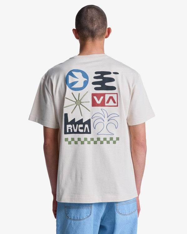 RVCA Mirage SS TEE - Moonbeam