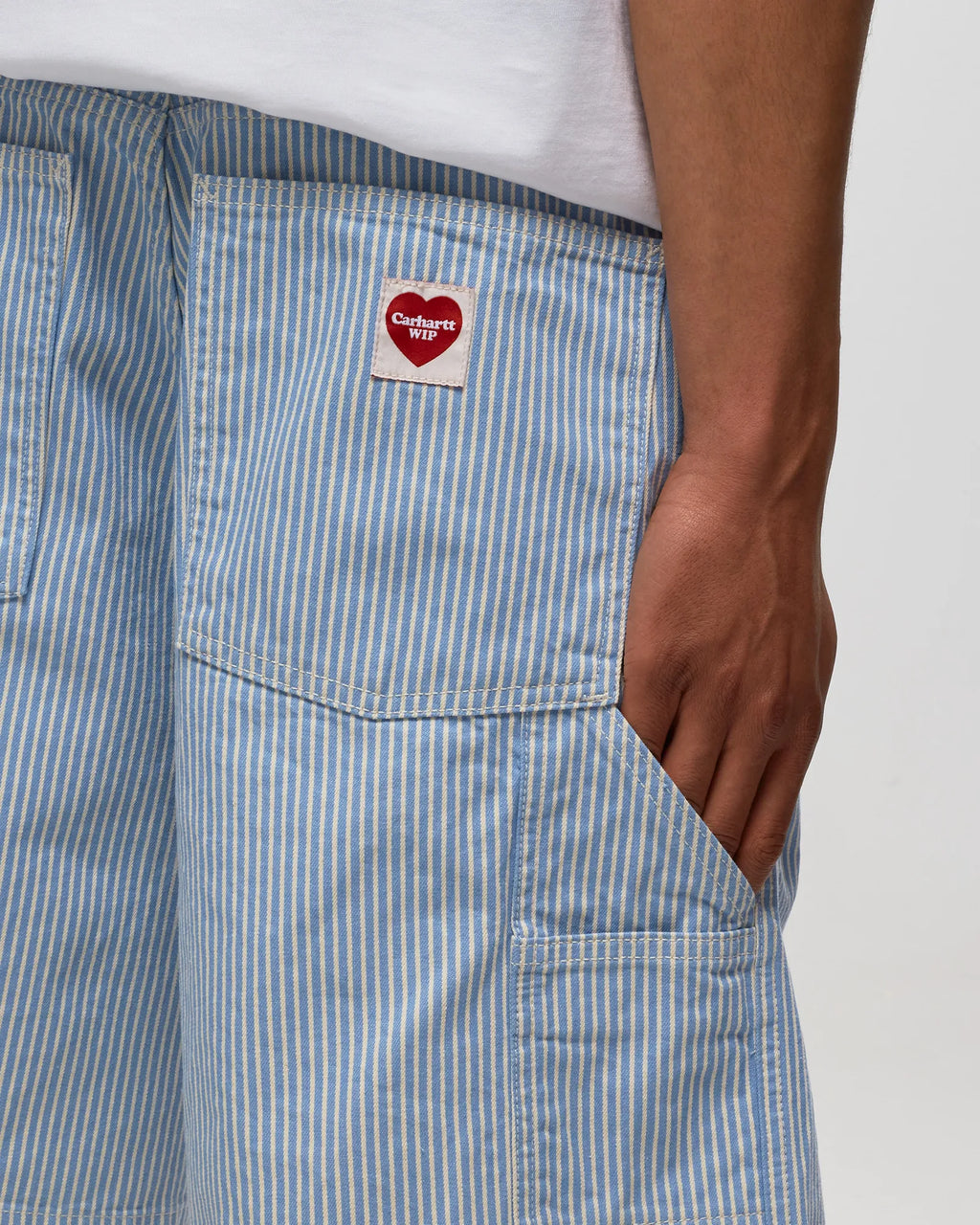 CARHARTT WIP  TERRELL SK SINGLE KNEE - Bleach Wax Rinsed