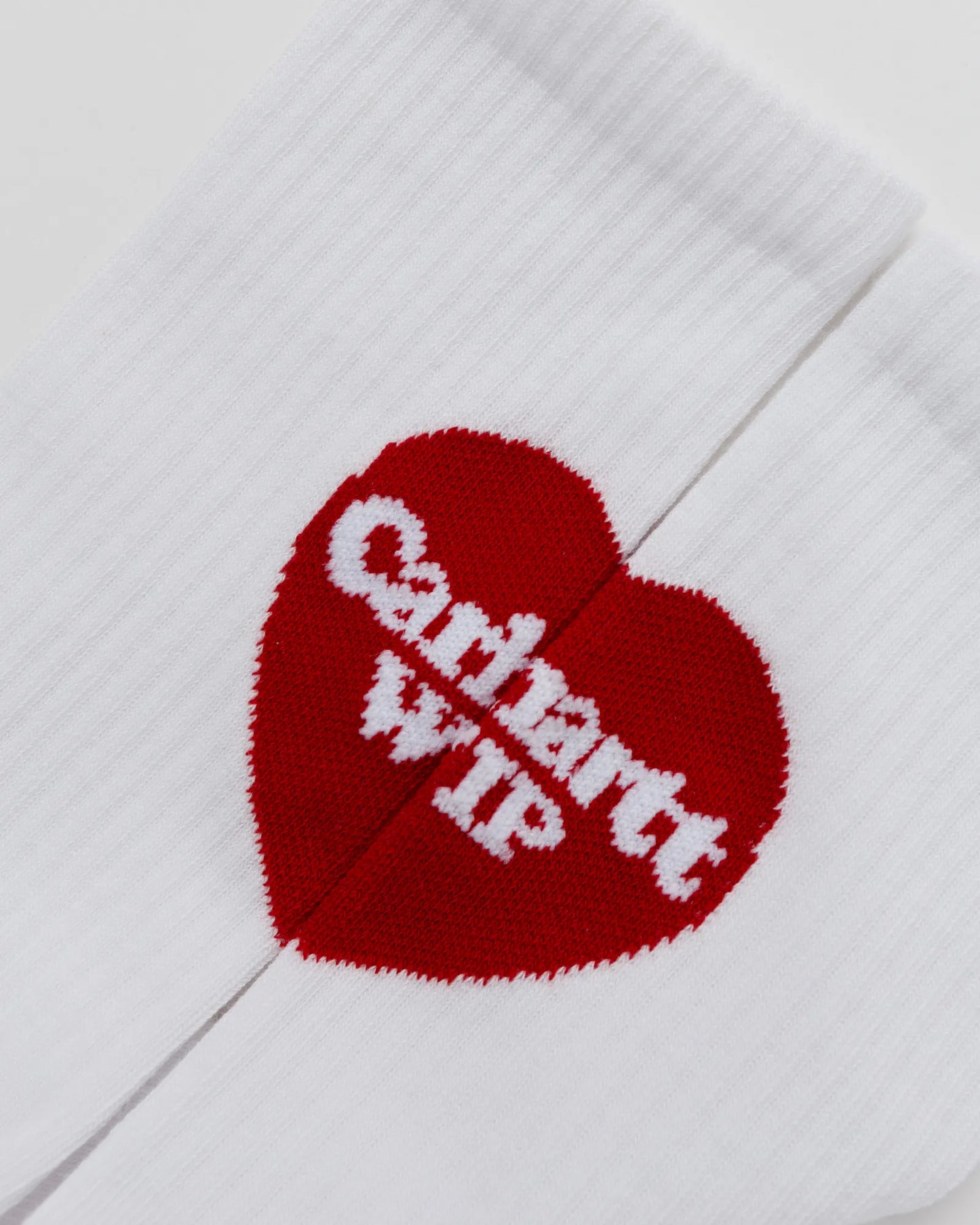 CARHARTT WIP HEART SOCKS - WHITE