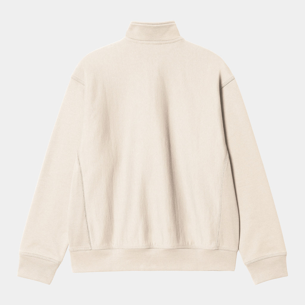 CARHARTT WIP Half Zip American Script Sweat - Moonbeam
