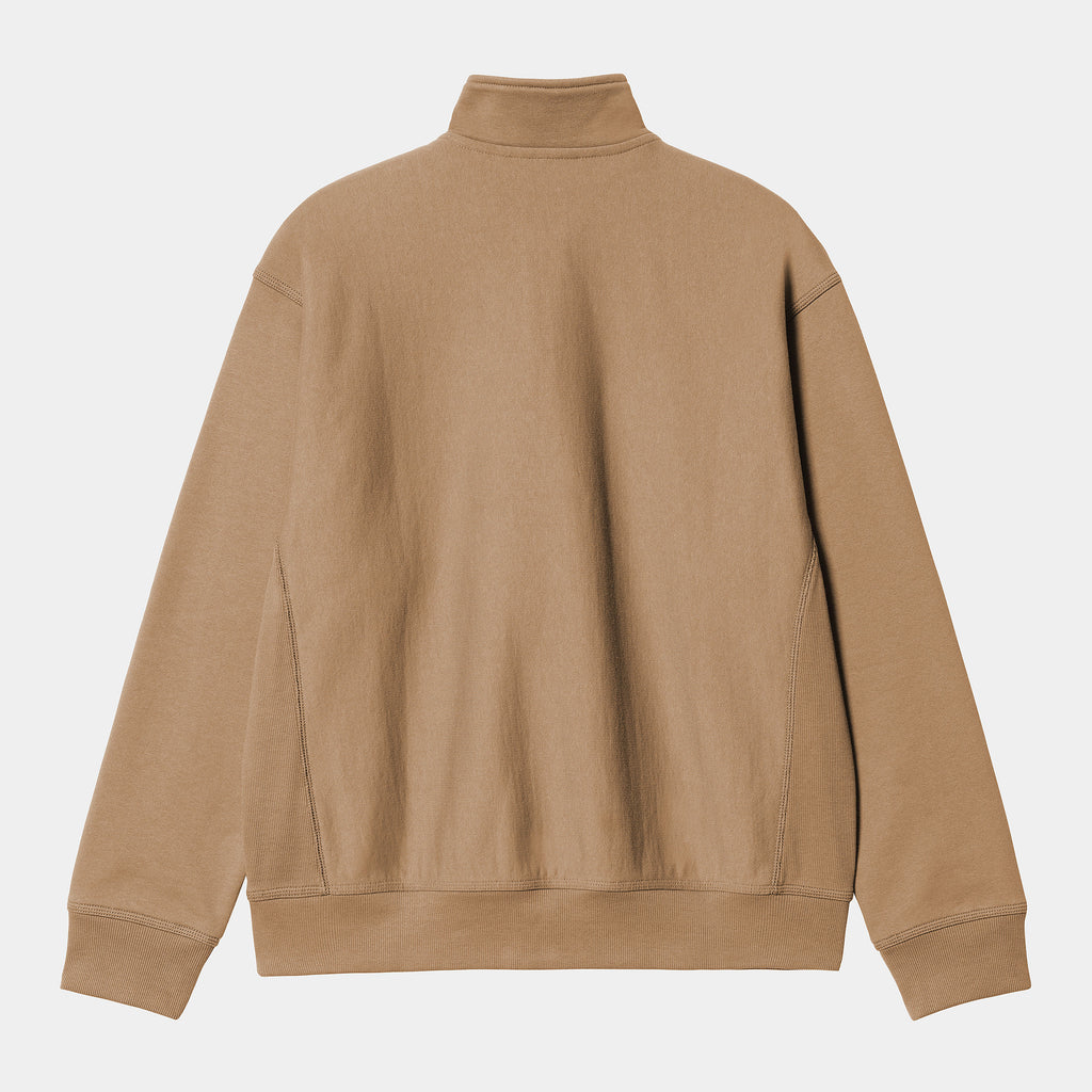 CARHARTT WIP Half Zip American Script Sweat - Peanut