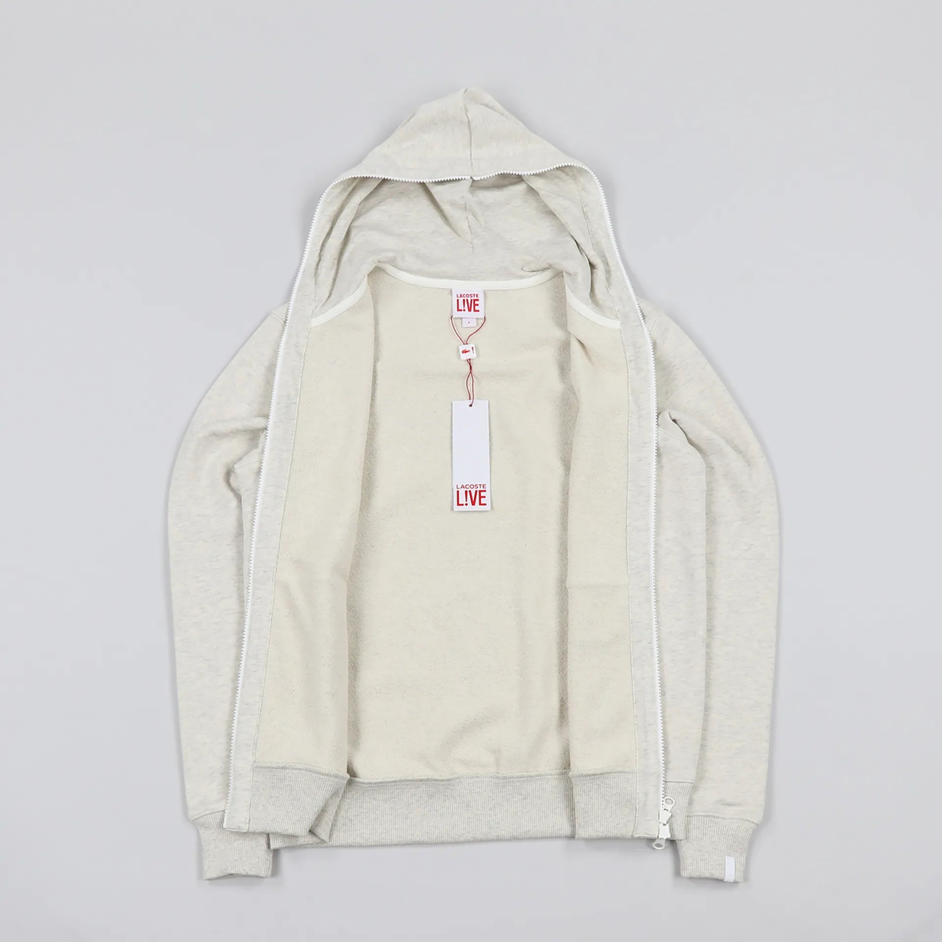 LACOSTE LIVE FULL ZIP HOODIE - PIGEON - FREESTYLE LLORET