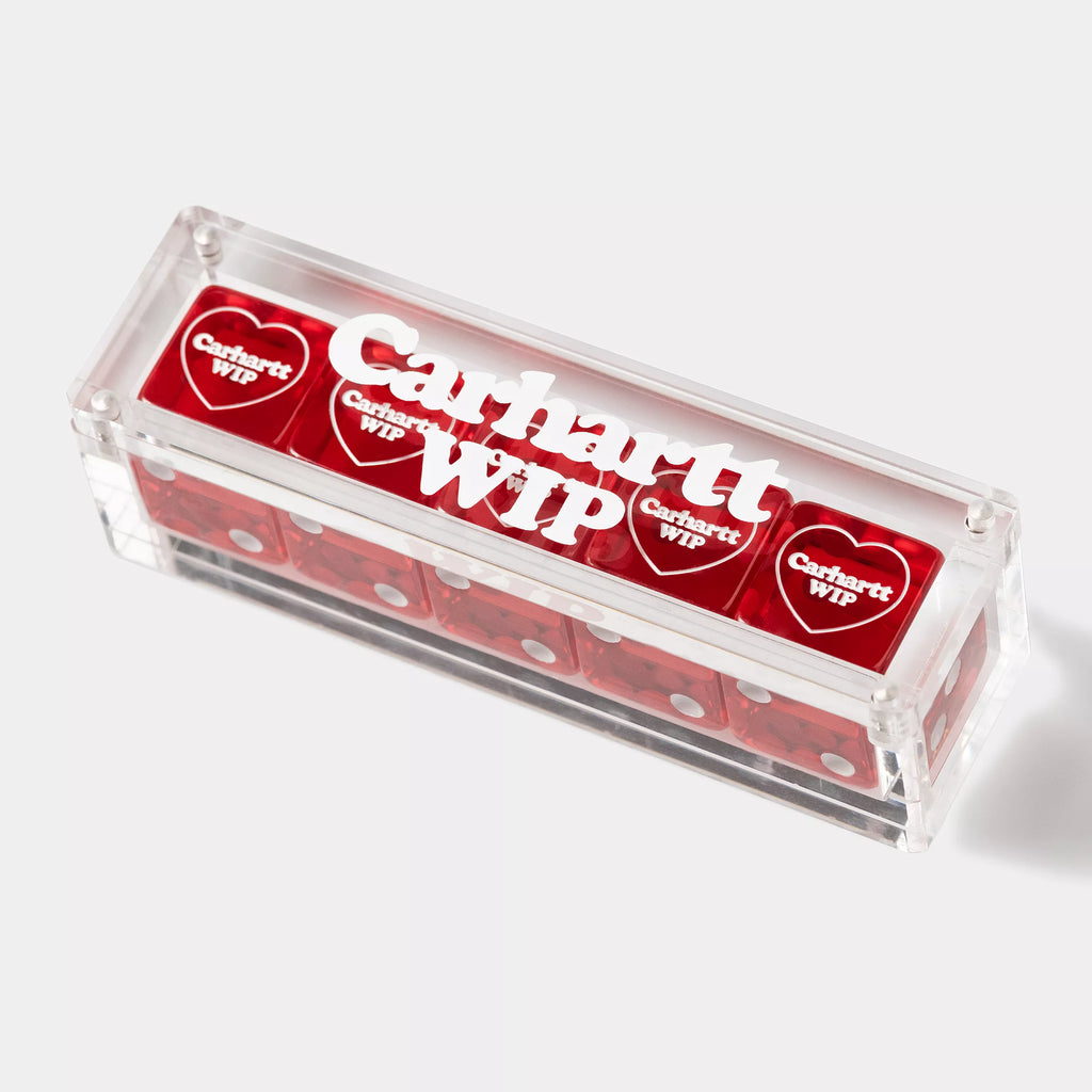 CARHARTT WIP Heart Dice Set - Scarlet
