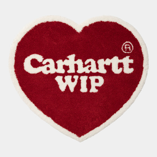 CARHARTT WIP HEART RUG - RED WHITE