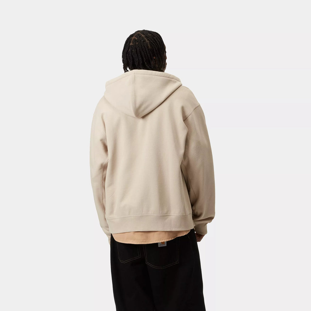 CARHARTT WIP Hooded American Script Jacket - Fleur De Sel
