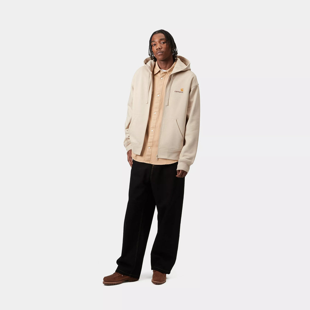 CARHARTT WIP Hooded American Script Jacket - Fleur De Sel