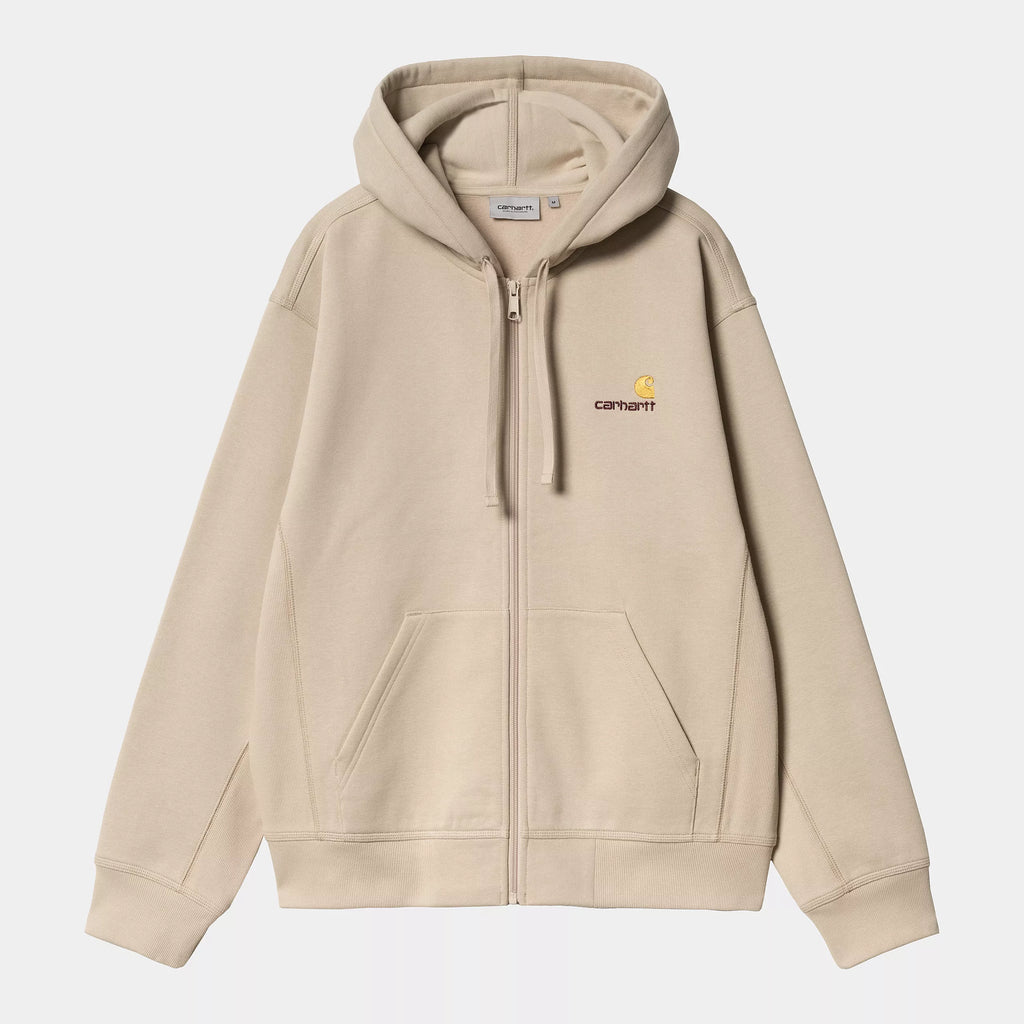 CARHARTT WIP Hooded American Script Jacket - Fleur De Sel