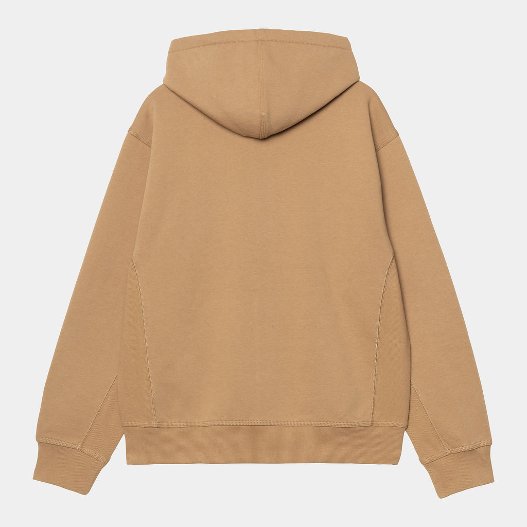 CARHARTT WIP Hooded American Script Sweatshirt - Peanut