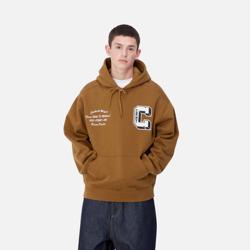 CARHARTT WIP Hooded Brown Ducks Sweatshirt - Hamilton Brown