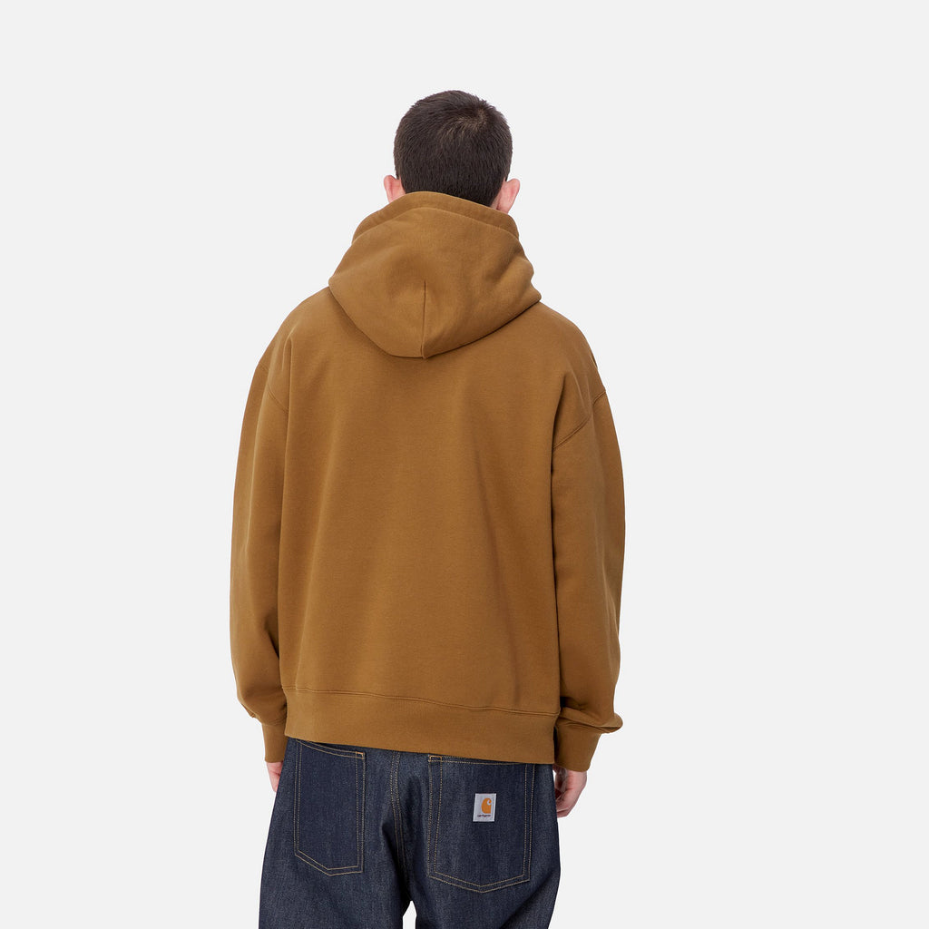 CARHARTT WIP Hooded Brown Ducks Sweatshirt - Hamilton Brown